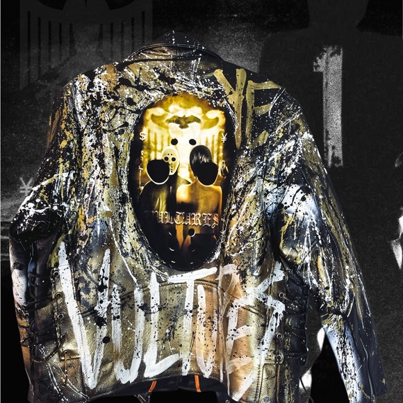 Jackets & Coats | Custom Ye Vultures Leather Jacket | Poshmark